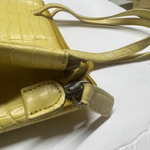 Yellow leather Talbots handbag  - Picture 8 of 11